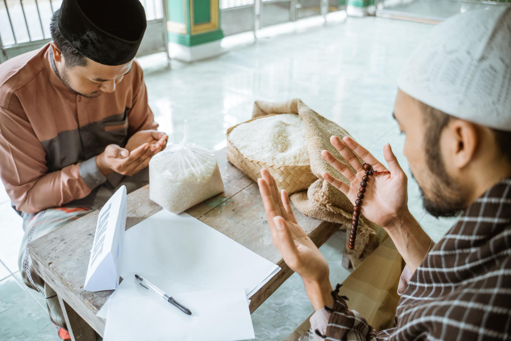 setelah menyerahkan zakat fitrah, maka akan didoakan